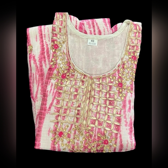 Bandhani tye dye shibori print kurta/ Jaipur kurta - Picture 1 of 2